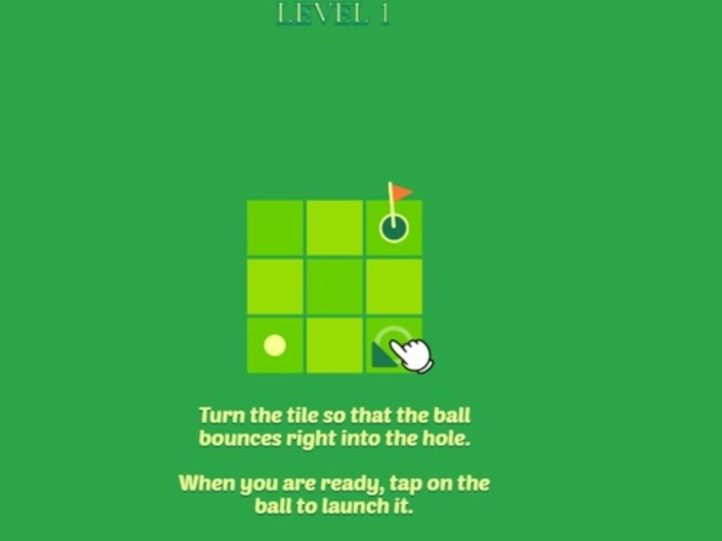 Igra Uganka: golf spletu