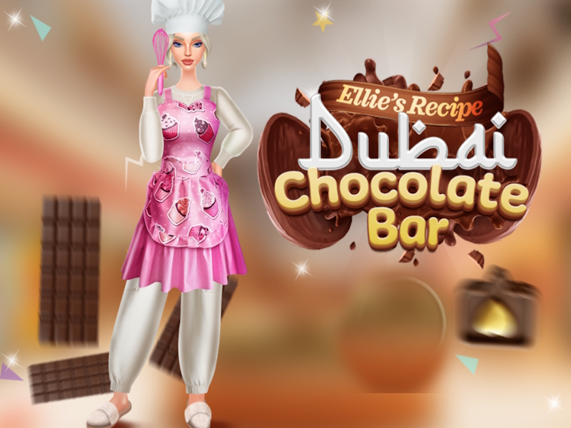 Igra Recept čokoladnih ploščic Dubaj iz Ellie spletu
