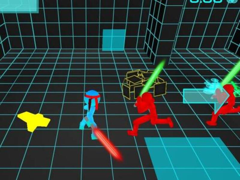 Igra Steakman Neon bitka na mečih spletu