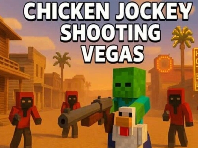 Igra Streljanje piščančjih jokejev v Vegasu spletu