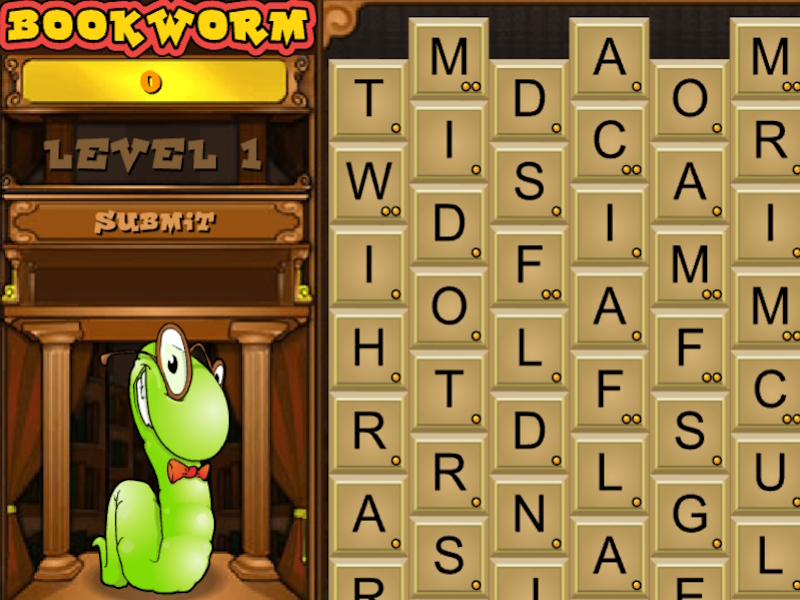 Igra Bookworm na spletu spletu