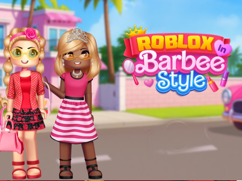 Igra ROBLOX v slogu Barbie spletu
