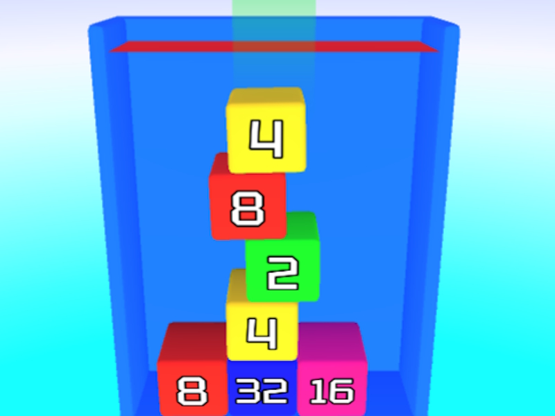 Igra 2048 3D: Priključite kocke spletu