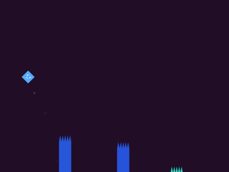 Igra Dash geometrija: neonski kreten spletu