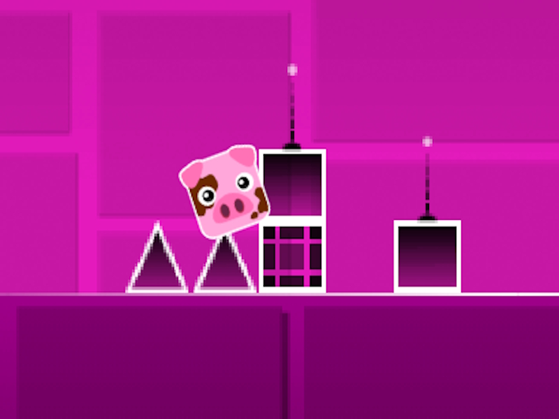 Igra Geometrija Dash Svinsky Breakthrough spletu