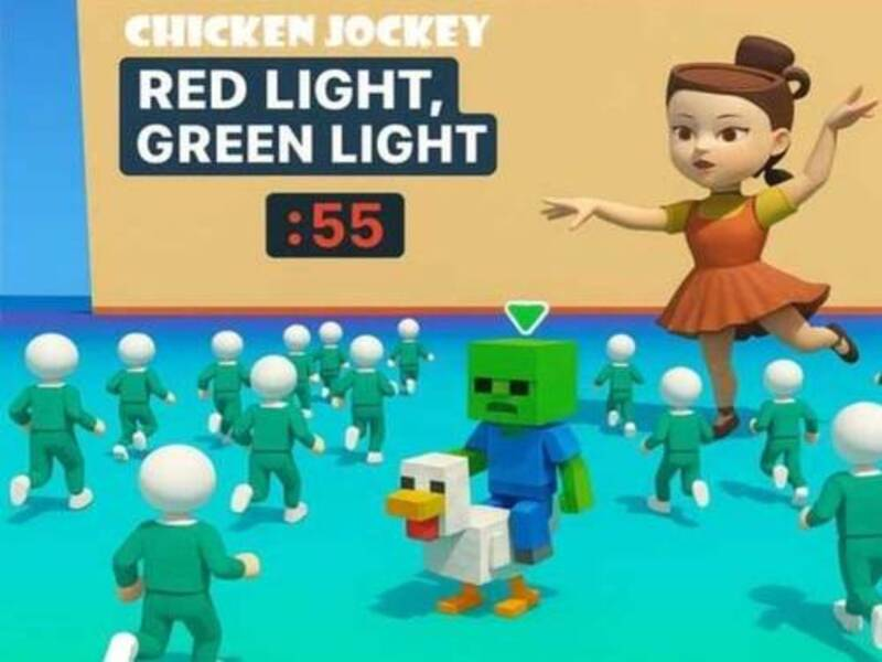 Igra Piščančja jokej: rdeča svetloba zelena lučka spletu