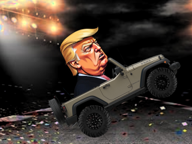 Igra Trump pokliče na kolo spletu