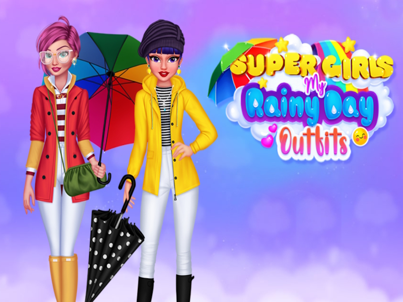 Igra Super Girls: moje obleke za deževen dan spletu