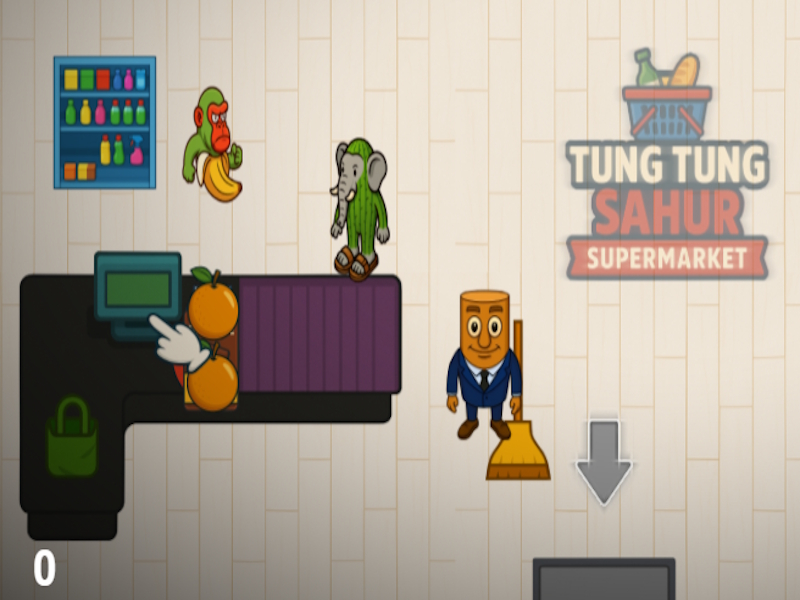 Igra Supermarket Tung Tung Sahur spletu